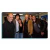 Stephen Holland, Dennis Hopper and Sebastian Kruger at Ronnie Wood Los Angeles Art Opening