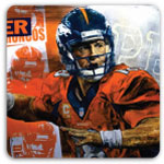 Peyton Manning painted by Stephen Holland