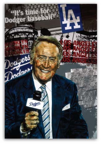Vin Scully by Stephen Holland