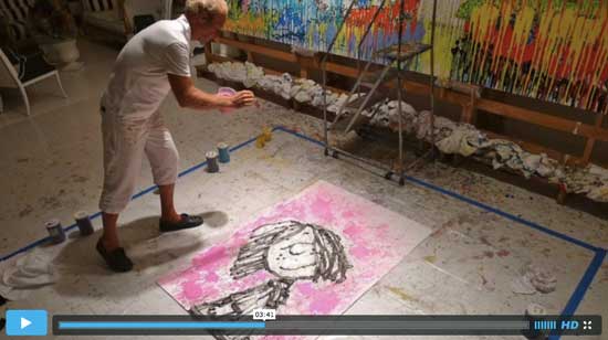 Tom Everhart in studio interview about painting Homie Dreams