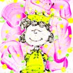 Lucy and Snoopy in Coconut Bouffant by Tom Everhart